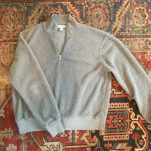 Teddy quarter zip sweatshirt Topshop Size 6